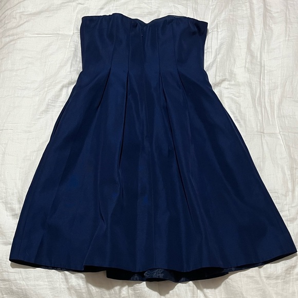 J. Crew Midnight Blue Strapless Dress - Picture 2 of 3